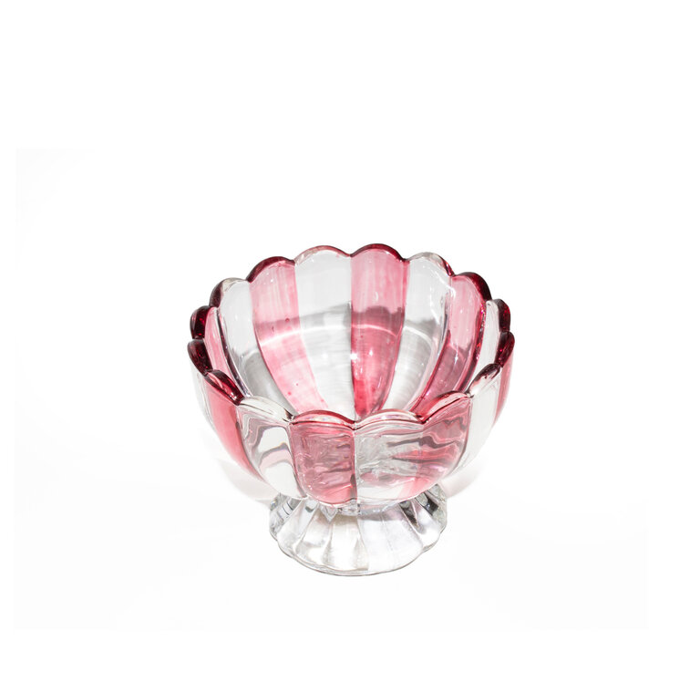 Striped Pedestal Candy Bowl