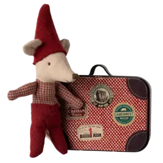 Maileg Christmas Baby Mouse in Suitcase