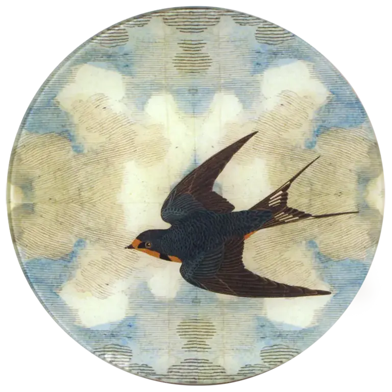 John Derian Swallow in Flight (Flying Left)