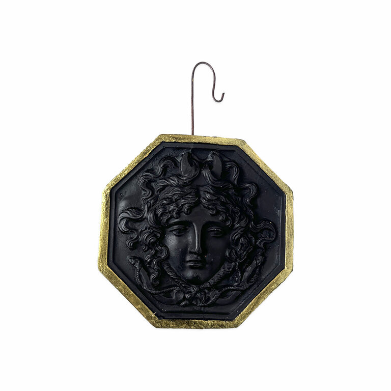 Medusa Beeswax Intaglio Ornament