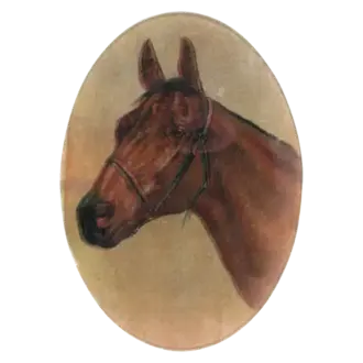 John Derian Horse Oval Plate
