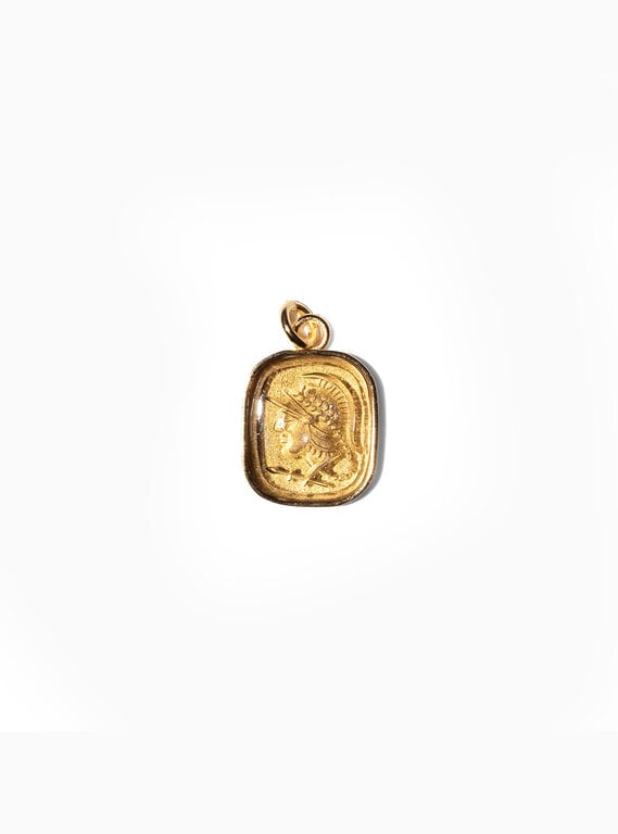 Fallen Aristocrat Charm- Warrior Cameo, Smoke