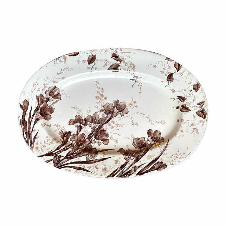 Gladiolus Flowers Platter