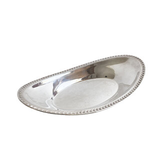Silver Plated Bread Tray with Braided Edge