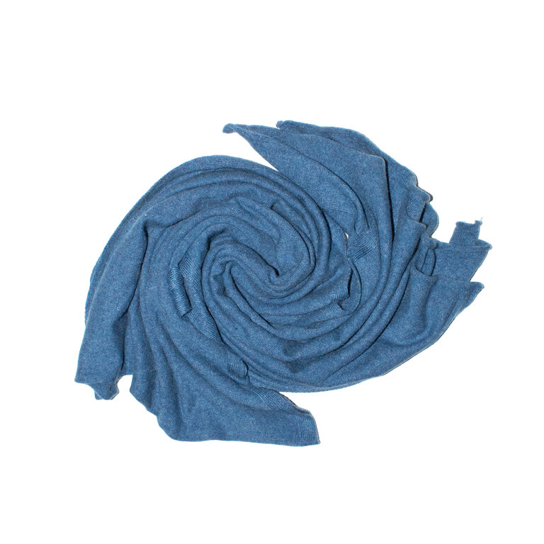 Gaston Blue Jean Cashmere Blend Scarf