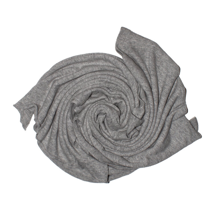 Gaston Dark Grey Cashmere Blend Scarf