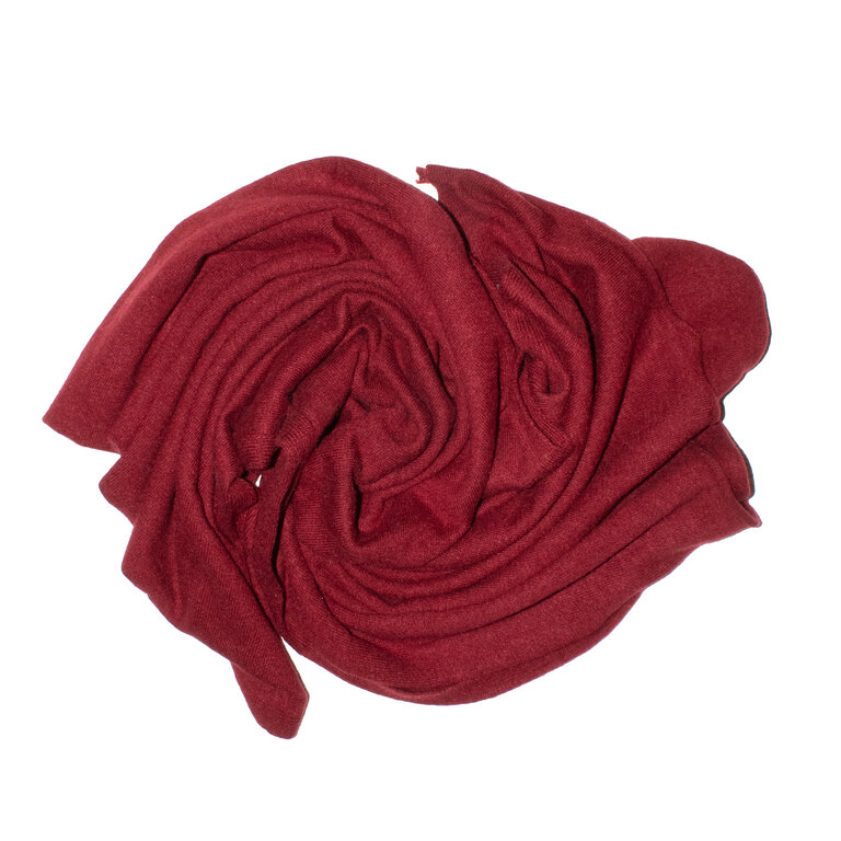 Gaston Burgundy Cashmere Blend Scarf