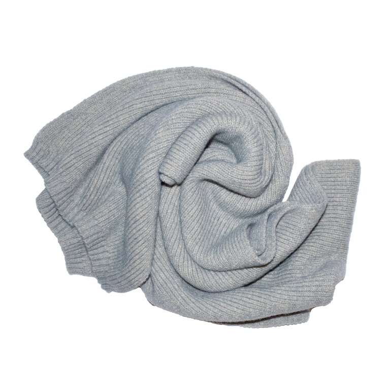 Lea Petrol / Teal Cashmere Blend Scarf