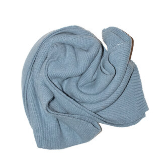 Lea Blue Jean Cashmere Blend Scarf