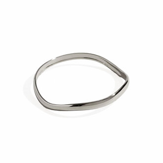 Selina King Thin Sterling Silver Ophelia Bangle