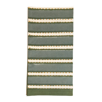 Green Dotted Stripe Napkin