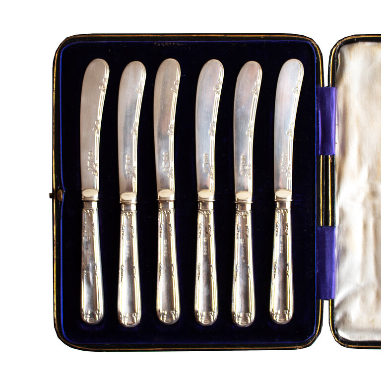 Henry Greaves Sterling Silver Butter Knives