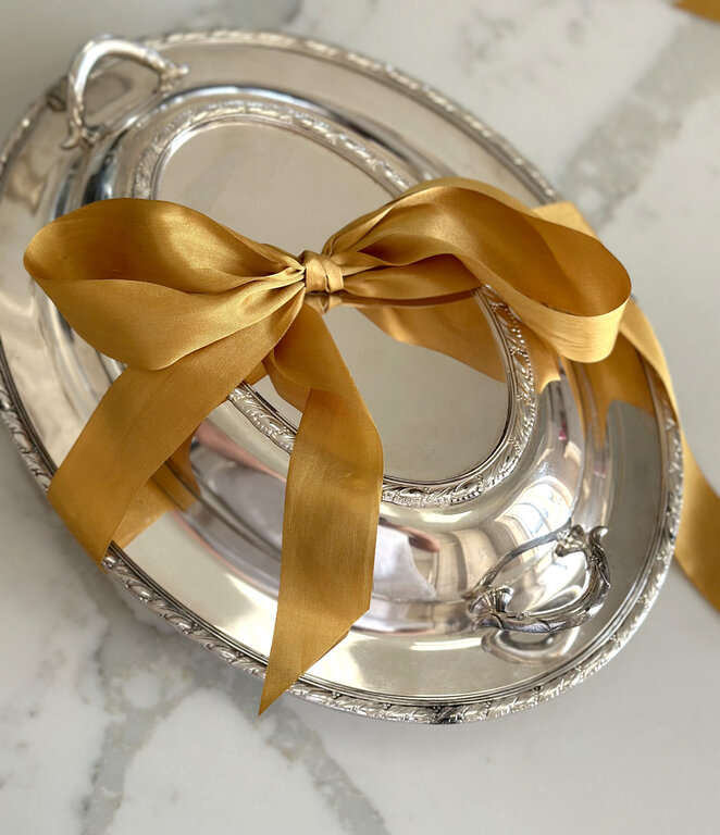 Two-Piece Silver-Plated Vegetable Dish