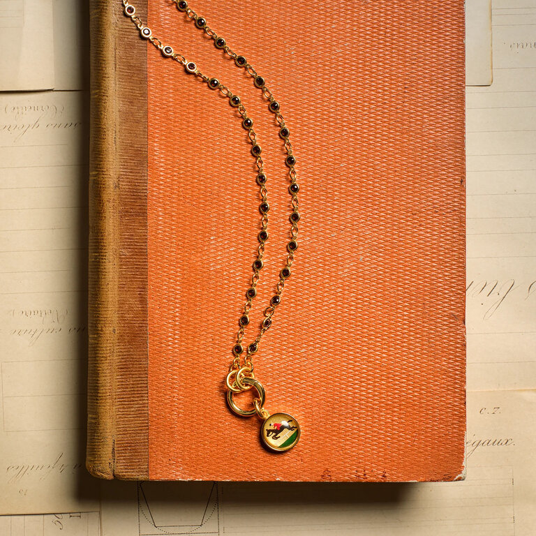 Fallen Aristocrat Equestrian Intaglio Charm