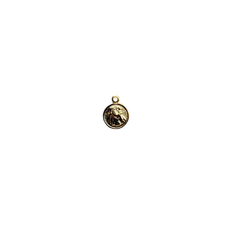 Fallen Aristocrat Charm- Petite St. Christopher Medal