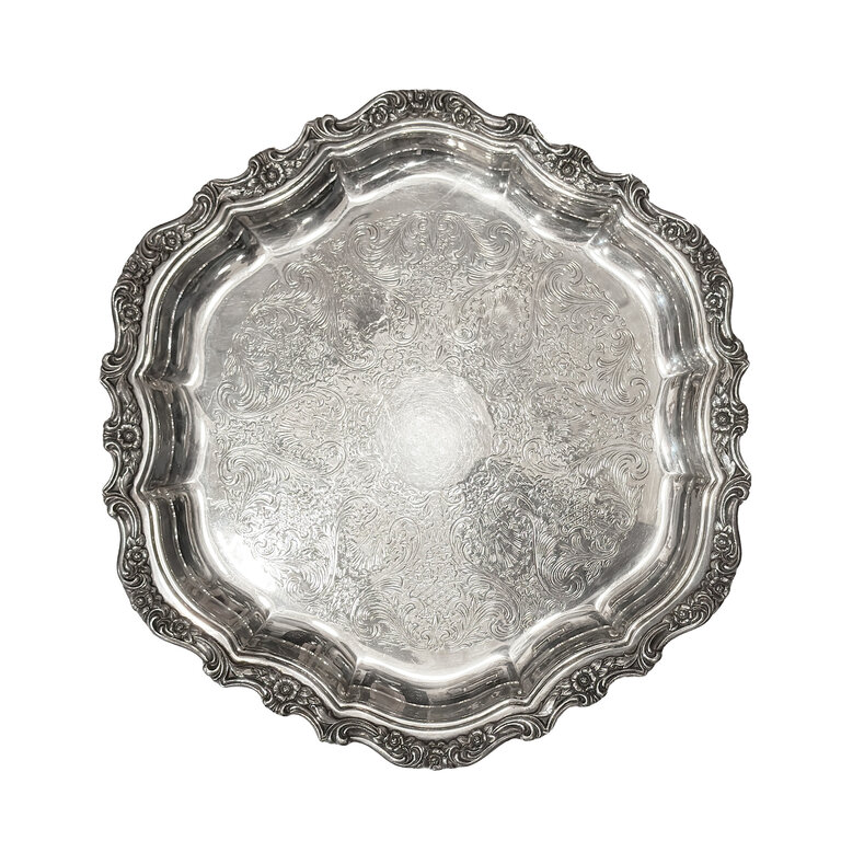Countess Silverplated Scalloped Tray