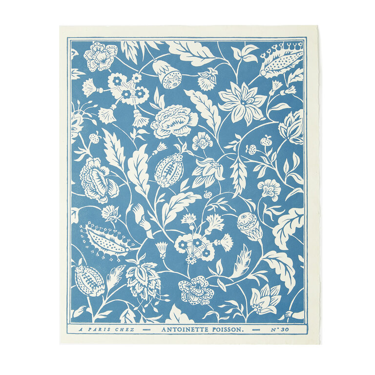 Antoinette Poisson Indienne Blue Domino Paper