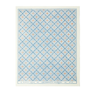 Antoinette Poisson Fleurs Rubans et Points Blue Domino Paper