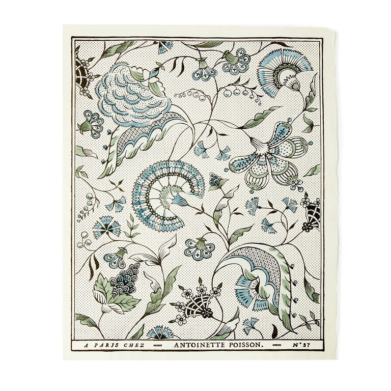 Antoinette Poisson Jaipur Blue Domino Paper