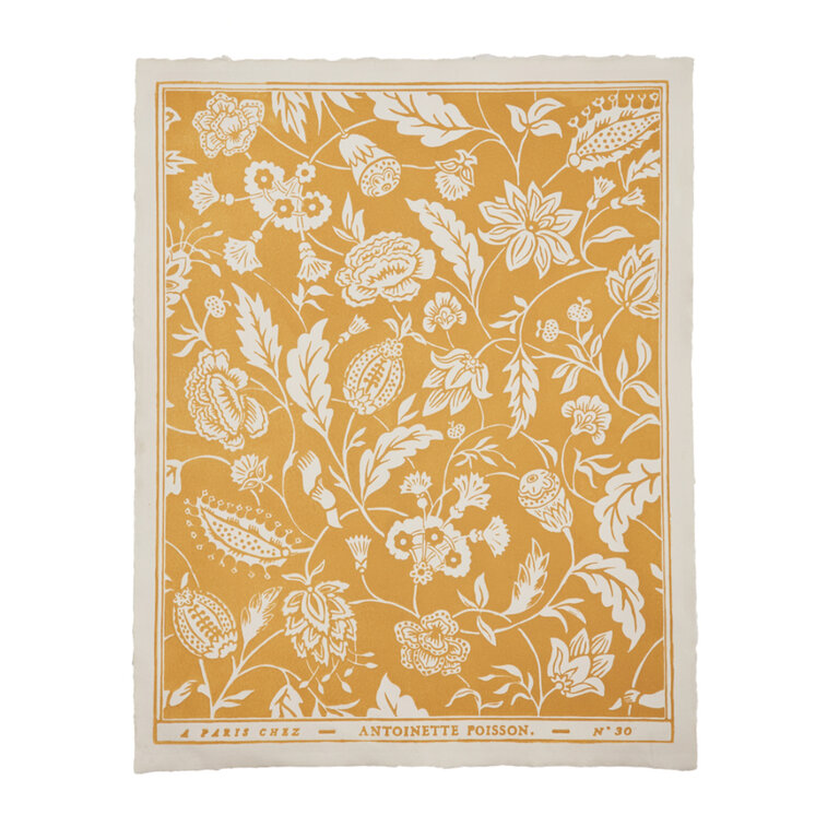 Antoinette Poisson Indienne Ochre Domino Paper