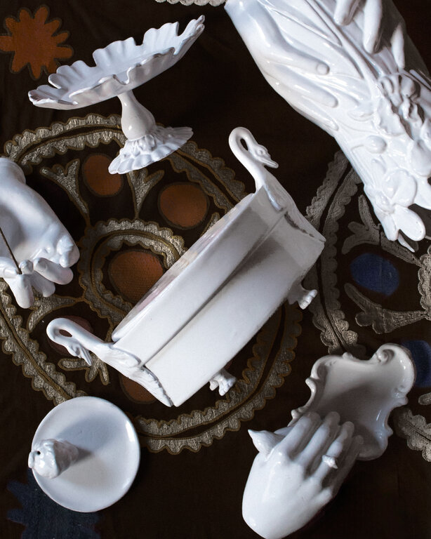 Astier de Villatte Cygne Swan Incense Burner