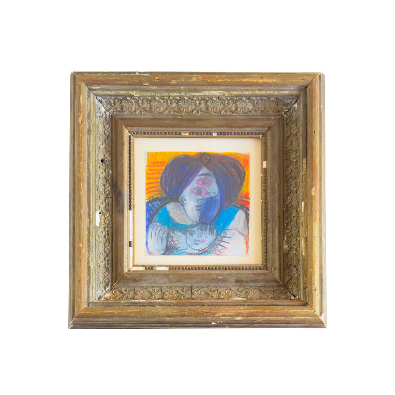 Raymond Debiève Framed Maman et Enfant (Mother and Child), 2003