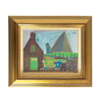 Raymond Debiève Framed La Ferme Solitaire (The Lonely Farm), 1965