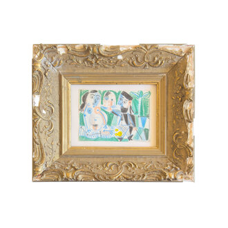 Raymond Debiève Framed Plage Nudiste (Nude Beach), 1989