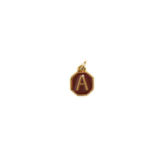 Fallen Aristocrat Merlot Alphabet Octagon Charm