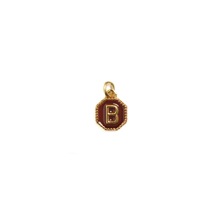 Fallen Aristocrat Merlot Alphabet Octagon Charm