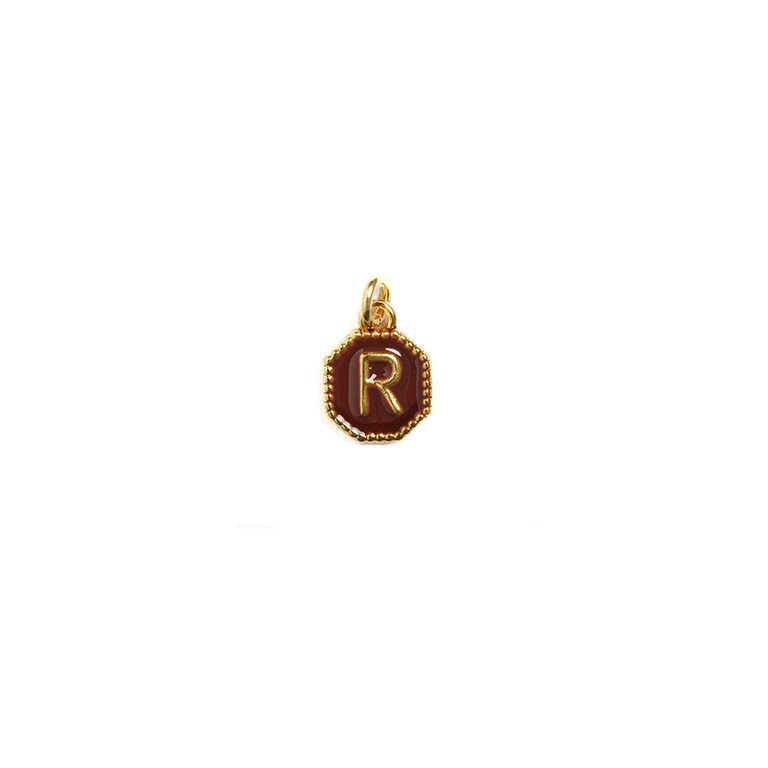 Fallen Aristocrat Merlot Alphabet Octagon Charm