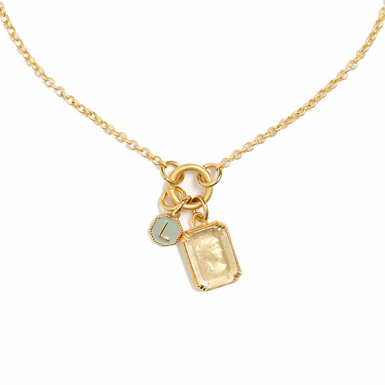 Fallen Aristocrat Dove Alphabet Octagon Charm