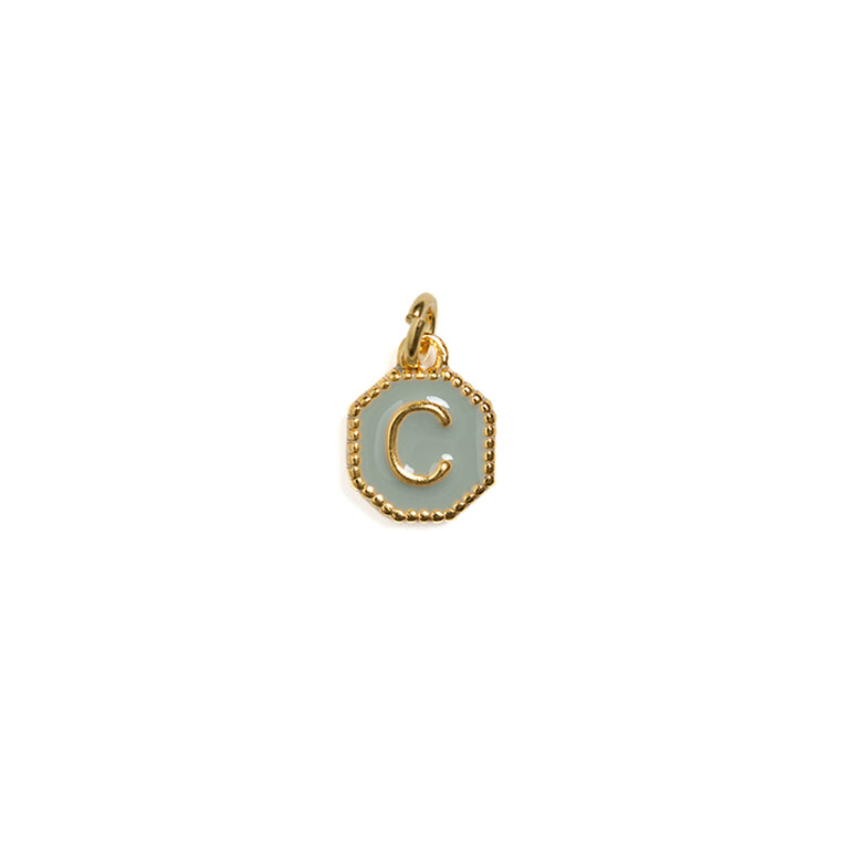 Fallen Aristocrat Dove Alphabet Octagon Charm