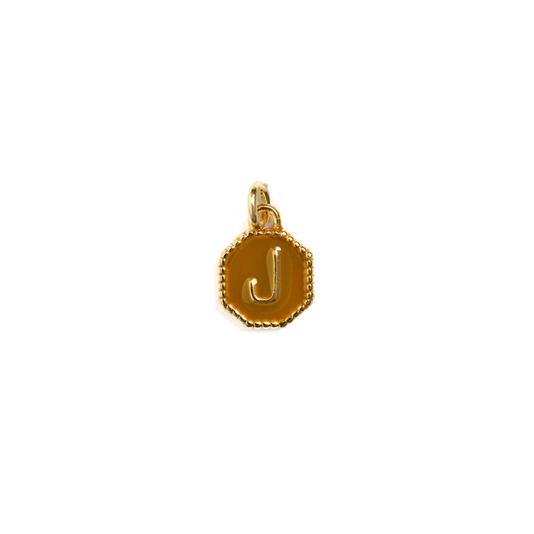 Fallen Aristocrat Ochre Alphabet Octagon Charm