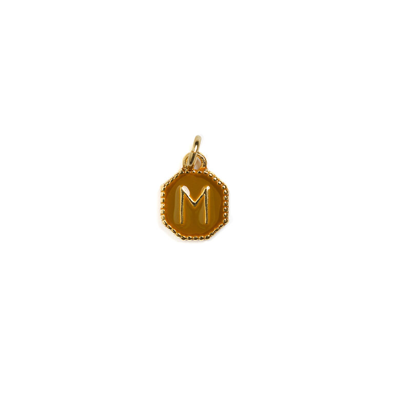 Fallen Aristocrat Ochre Alphabet Octagon Charm