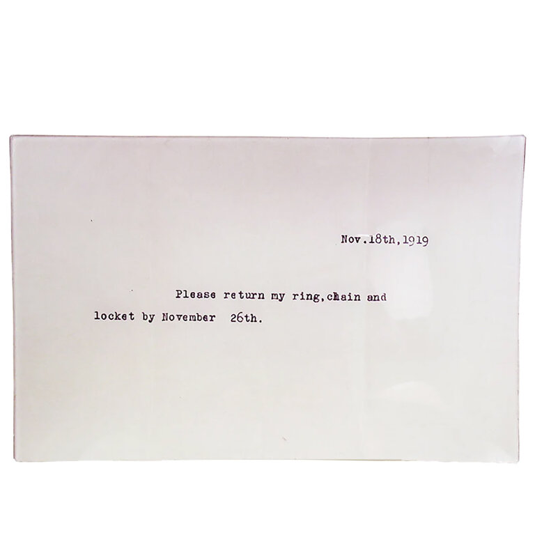 John Derian Locket Letter Tray