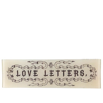 John Derian Love Letters Rectangular Tray