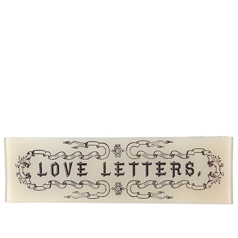 John Derian Love Letters Rectangular Tray