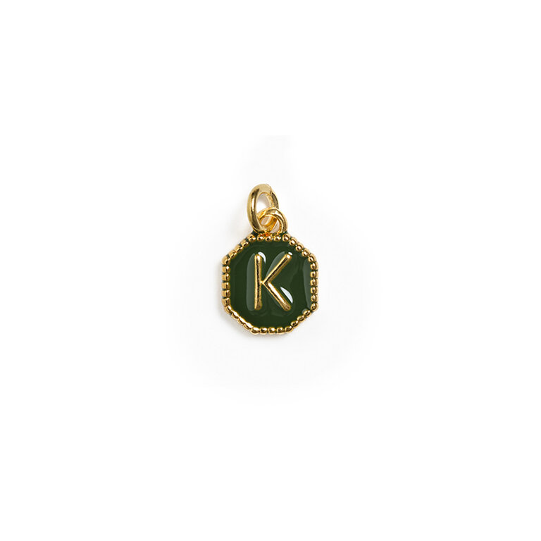 Fallen Aristocrat Fern Alphabet Octagon Charm