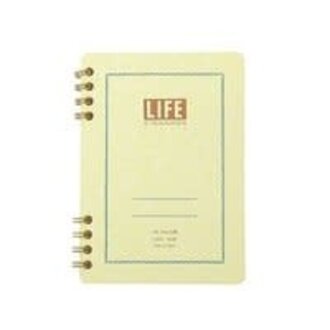 LIFE Cinnamon Note A6 Ruled Spiral Notebook