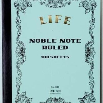 LIFE Blue Noble Note Ruled Notebook