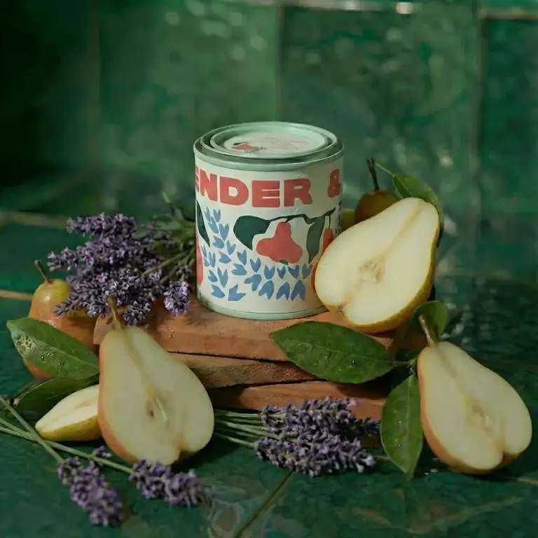 rewind Lavender & Pear Tin Candle
