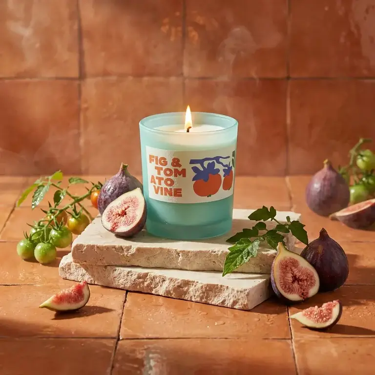 rewind Fig & Tomato Vine Glass Candle