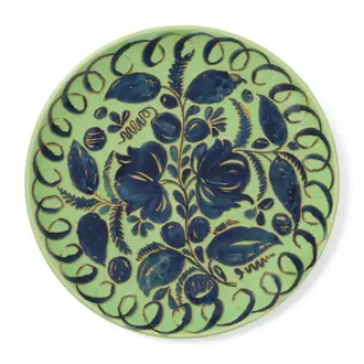 Amalfi Ceramic Dinner Plate in Green