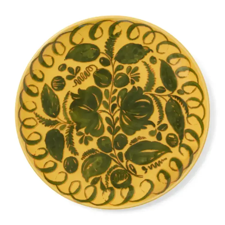 Amalfi Ceramic Dinner Plate in Mustard