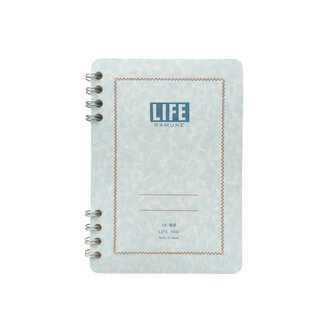 LIFE Blue Ramune A6 Spiral Notebook