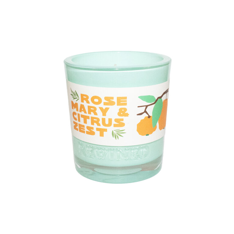 rewind Rosemary & Citrus Glass Candle