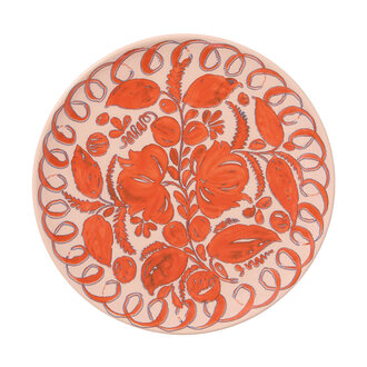 Amalfi Ceramic Dinner Plate in Pink