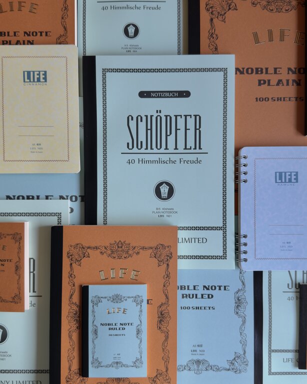 LIFE Blue Noble Note Ruled Notebook