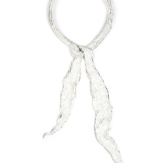 Deepa Gurnani Veronique Sequin Skinny Scarf, White